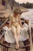 Anders Zorn In Werner-s Rowing Boat Germany oil painting artist